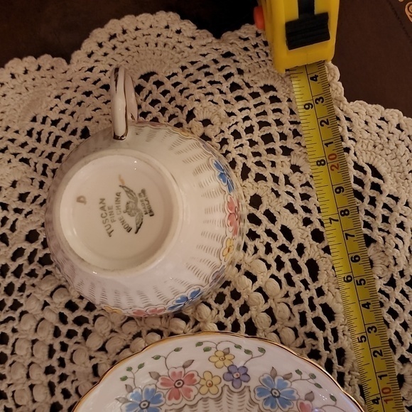 Tuscan fine bone china‎ cup an saucer England - Picture 5 of 8